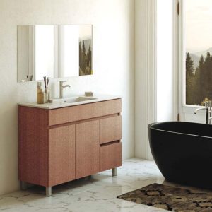 ארון אמבטיה פורמייקה מידה 80 ס”מ עומד דגם תמר