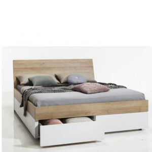 מיטה מעוצבת הכוללת מגירות, 180 ס”מ דגם הדס