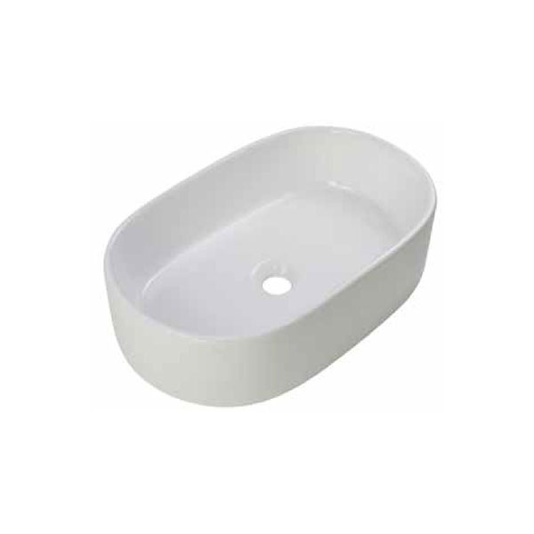 כיור אמבטיה לבן מבריק דגם קרן