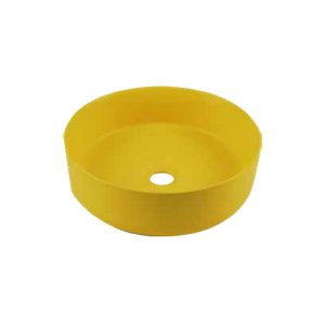 כיור אמבטיה36/12 ס”מ  צהוב מט דגם ריחן