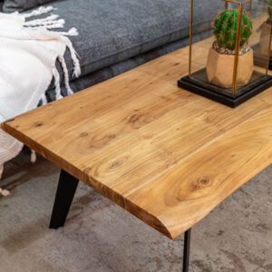 שולחן סלון אירלנד עץ מלא רוחב 140 ס"מ