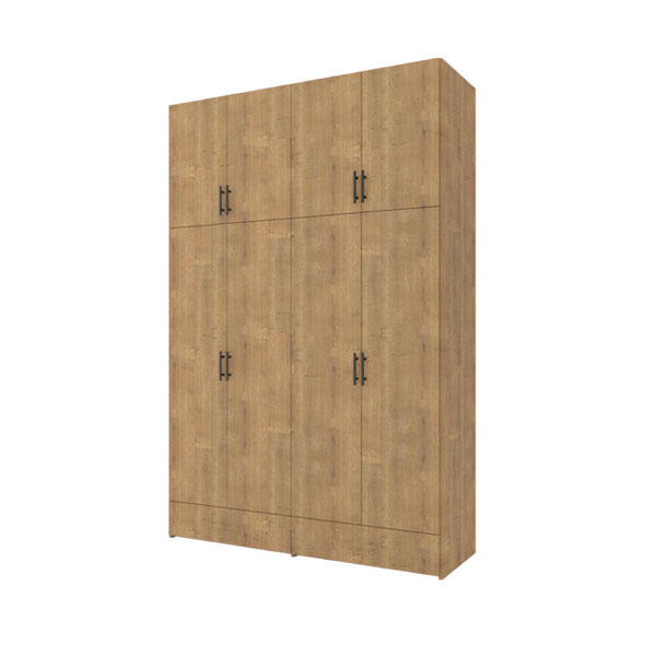 ארון בגדים עם 4 דלתות פתיחה ו-2 מגירות במגוון מידות דגם ADI011
