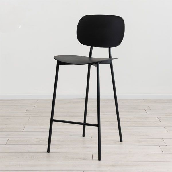 כסא בר מעוצב אקרילי בצבע שחור דגם יובל