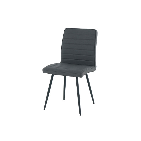סט 6 כסאות מעוצב לפינת אוכל צבע אפור/שחור דגם 1219