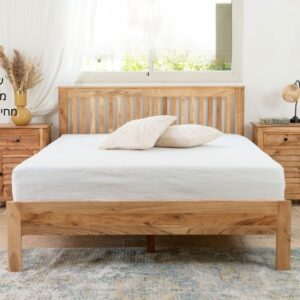 מיטה זוגית מעץ מלא 180 ס"מ דגם פריז