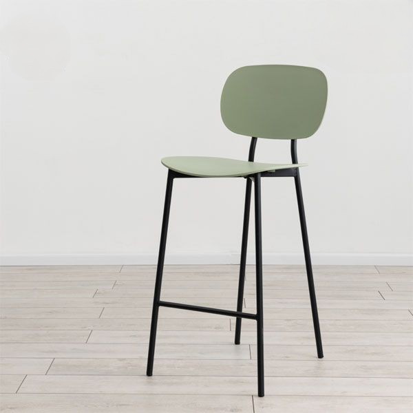 כסא בר מעוצב אקרילי בצבע ירוק דגם יובל
