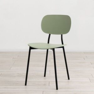 כסא מעוצב אקרילי לפינת אוכל בצבע ירוק דגם יובל