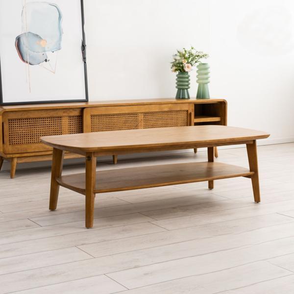 שולחן סלון מעץ מלא מידה 130 ס”מ דגם ונוס