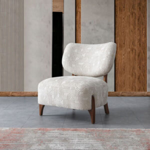 כורסא מעוצבת לסלון בסגנון מודרני עם רגליי עץ דגם שגיא