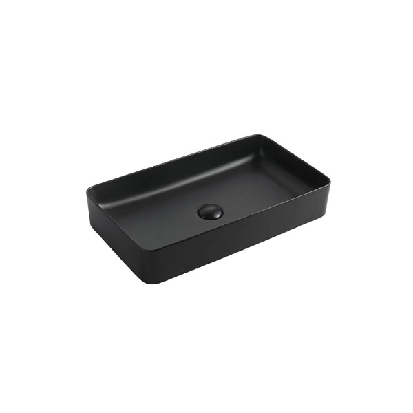 כיור אמבטיה מונח 60/34 ס”מ שחור מט דגם גרניום