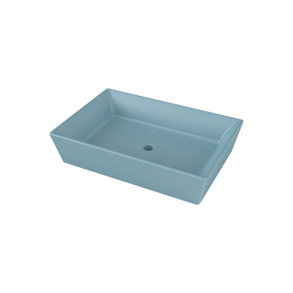 כיור אמבטיה מונח מידה 52/38 ס”מ צבע כחול קרח מט דגם ווסל