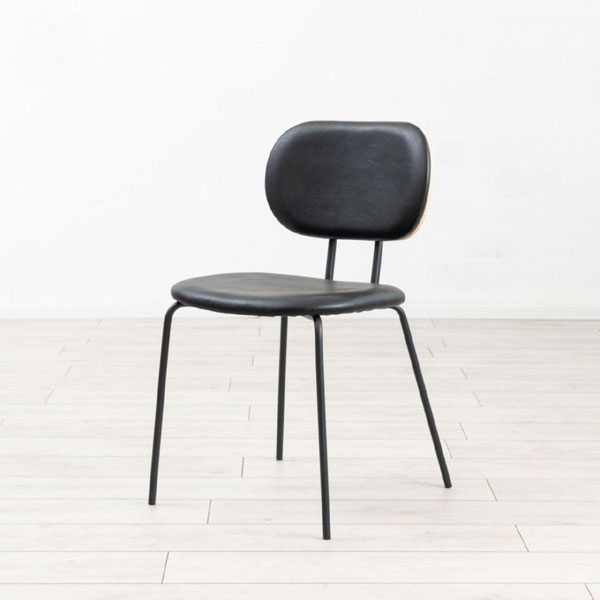כיסא מעוצב צבע שחור בעיצוב אורבני דגם לוקה