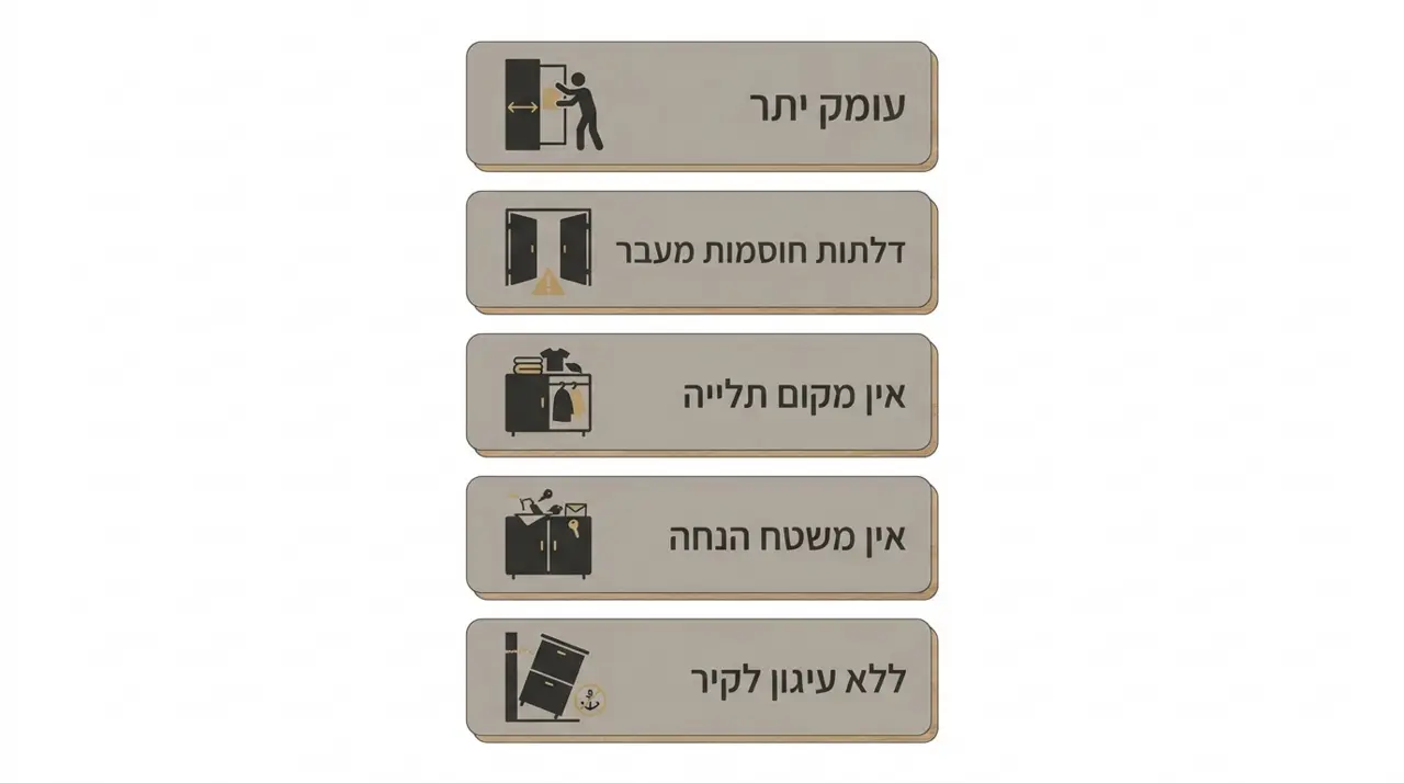 5 טעויות נפוצות בבחירת ארון כניסה