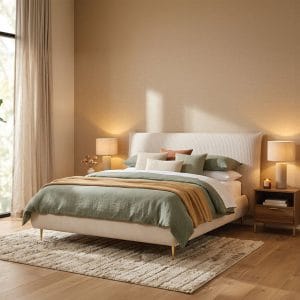 מיטה מרופדת בהתאמה אישית דגם Decor